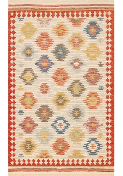 Hoom Rugs Vgt 04 Navy Yıkanabilir Çift Taraflı Otantik Halı
