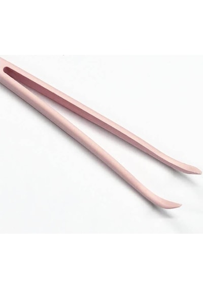 Koodmax Hassas Elektronik Ve El Sanatları Tamir Cımbızı Sert Plastik 11cm Kavisli Cımbız Açık Pembe