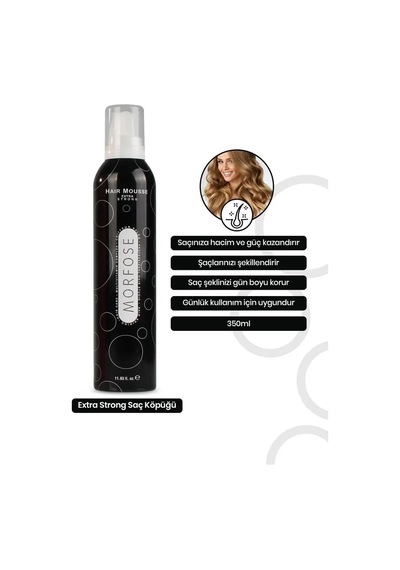 Jenerik Extra Strong Saç Köpük 350 Ml - Ekstra Güçlü Tutuş - Mrfs
