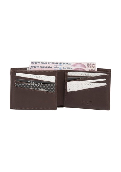 Tergan Kahve Deri Erkek Cüzdanı 01589D38