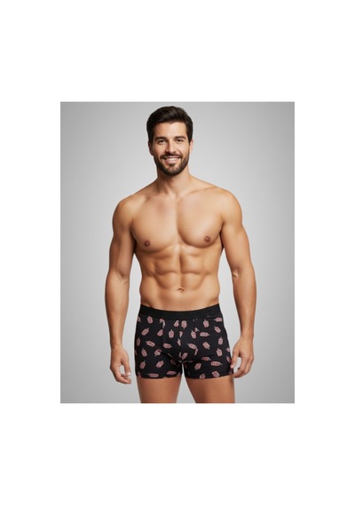 Harry Jons Erkek 6'lı Desenli Renkli Pamuklu Premium Paket Boxer Karışık3 Karışık3