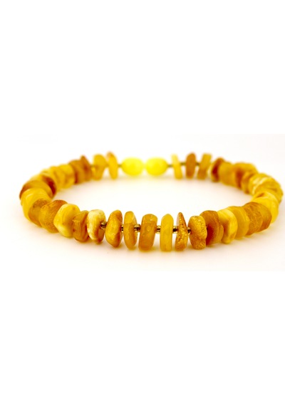 Kehribar Bileklik Amorf Tasarım Ambergold Blk23-99 Çok Renkli