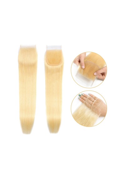Peruk Tepesi Platin Renk Closure 18inch - Ezjı-713973 Renkli