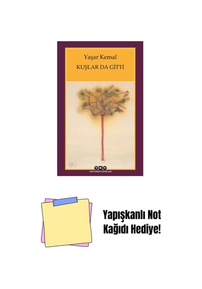 Kuşlar Da Gitti + Yapışkanlı Not Kağıdı