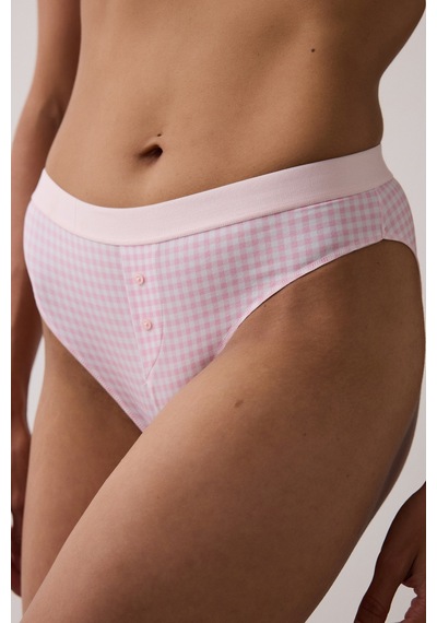 Penti Printed Slip Pembe Külot