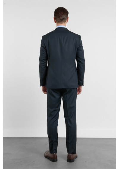İmza Lacivert Mono Yaka Esnek Bel 6 Drop Comfort Fit Tam Astar Esnek Takım Elbise 1001260151