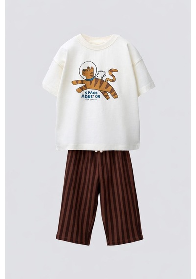 Poala Kids Space Mod On Takım Çok Renkli