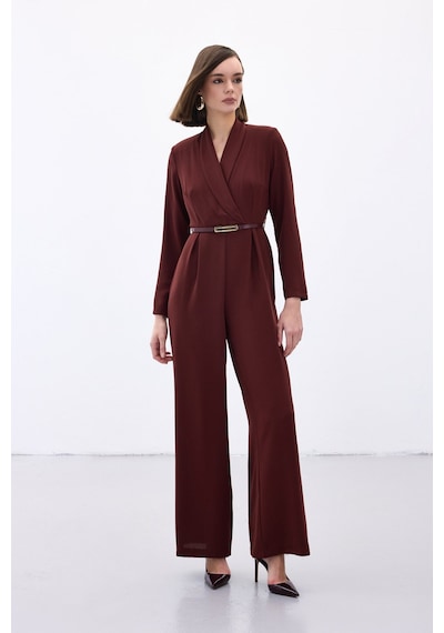 Sateen Kemerli Salaş Tulum - Bordo-136566 Bordo