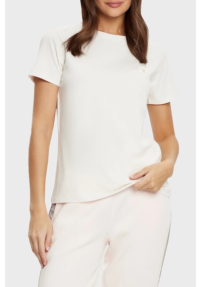 Guess Bayan T Shirt V4yı09 J1314 G6k5 Ekru Ekru