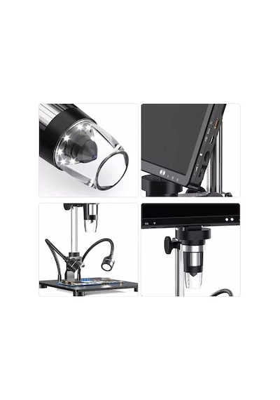 Chd 101 Lcd Ekranlı Dijital Mikroskop 10.1 İnç Ips 2000x Full Hd Hdmı Usb