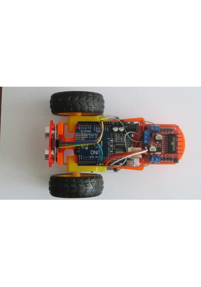 Ultrasonik Sensörlü Engelden Kaçan Robot