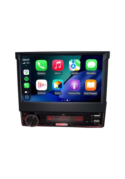 Tr Navigold Rx-500 7 2gb Ram 32gb Hafıza Wireless Carplay & Android Auto Katlanabilir Tek Din Android Multimedya Teyp