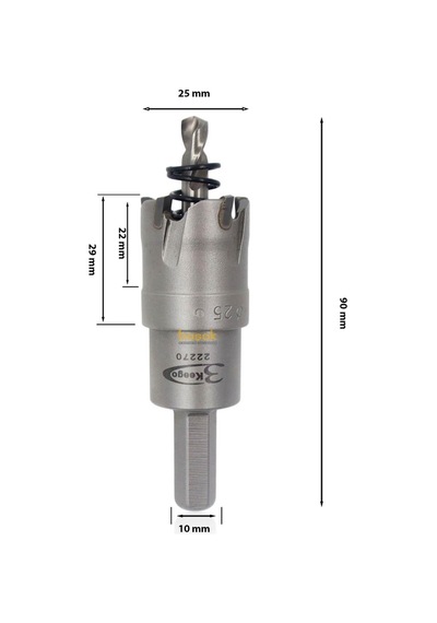 3keego 25 Mm Tct Elmas Uçlu Panç Hg60