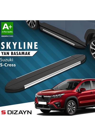S-dizayn Suzuki Sx4 2 S-cross Skyline Krom Yan Basamak 173 Cm 2014-2021 A+ Kalite