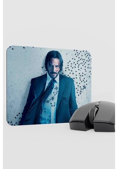 John Wick V4 22x18 Gaming Kauçuk Kaymaz Taban Mouse Pad Fare Altlığı