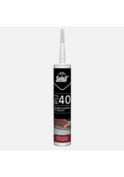 Selsil Pu 40 Genel Amaçlı Pu Yapıştırıcı Siyah 280 Ml