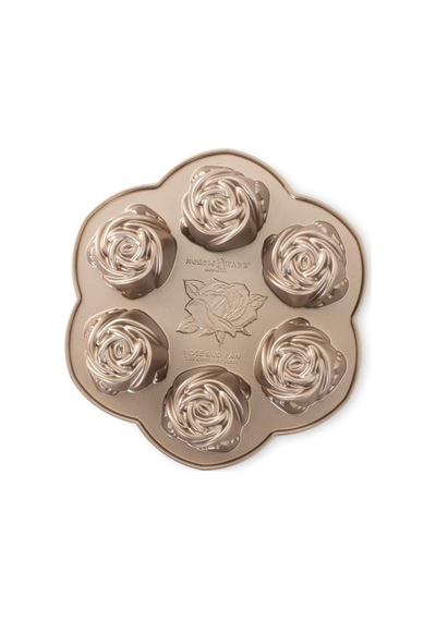 Nordicware 6 Lı Mini Gül Kek Kalıbı - Platin