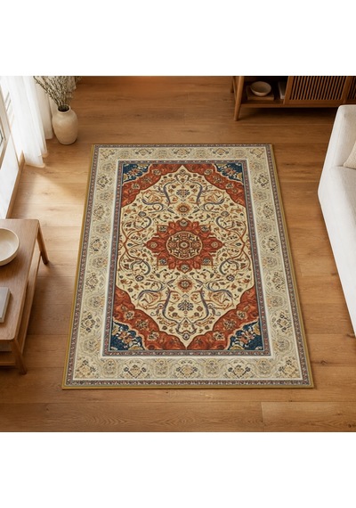 Kartela Halı Pers Halı Jüt Taban Dokuma Halı - 180 X 270 Cm Çok Renkli