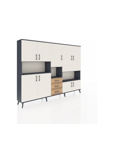 Arges Dolap 13 Raflı 3 Çekmeceli 9 Kapaklı 220x30x163 Antrasit-aytaşı/çam Aytası/atlas Çam - Antrasıt Arges Dolap 13 Raflı 3 Çekmeceli 9 Kapaklı 220x30x163 Antrasit-aytaşı/çam Aytası/atlas Çam - Antrasıt