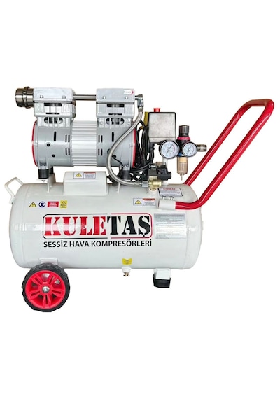 Kuletaş 1 Hp 8 Bar 24  LT Süper Sessiz Yağsız Hava Kompresörü