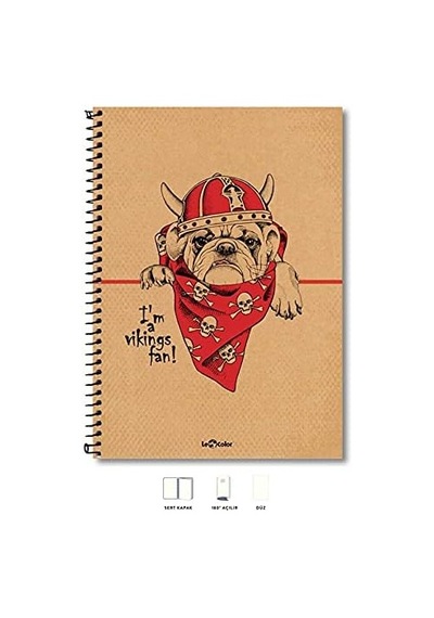 A4 Defter Düz 200 Syf Köpek Eco 103 Ivory