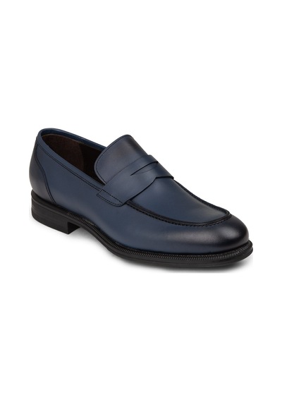 Deery Erkek Hakiki Deri Lacivert Klasik Loafer Ayakkabı - 01995mlcvc01 Lacivert