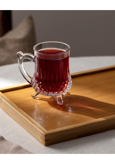 Allonnes 4'lü Çay Fincanı Seti Şeffaf