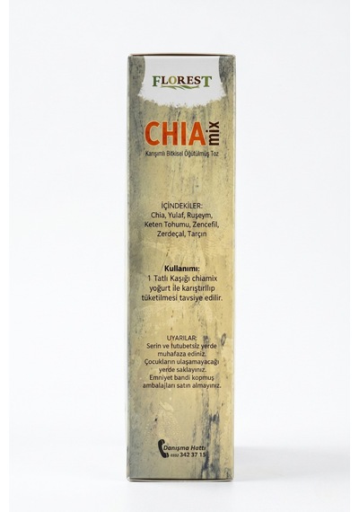 Chia Mix Karışımlı Bitkisel Toz 200 Gr Chia Yulaf Ruşeym Keten Tohumu Zencefil Tarçın - 890439636