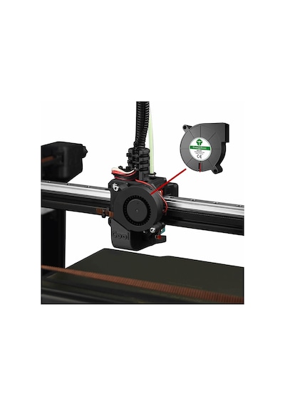 5015 12V DC Salyangoz Fan 12V 2-Pin 3D Yazıcı Soğutma Fanı Santrifüj Blower Fırçasız Fan