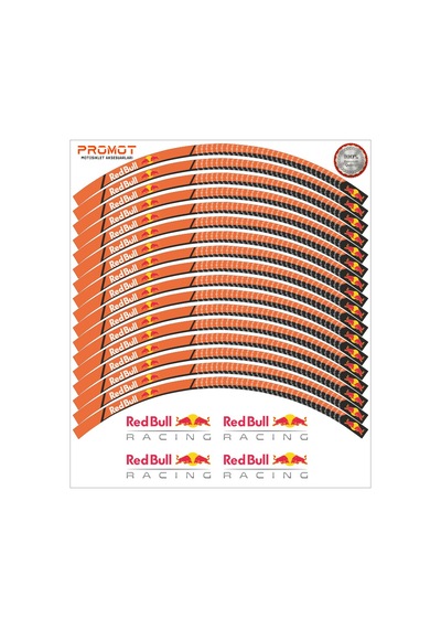 Motosiklet Jant Şeridi Redbull Tasarımlı 1 Nötr