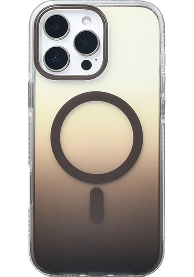 Apple Uyumlu iPhone 16 Pro Max Kılıf M-safe Şarj Özellikli Transparan Renk Geçişli Zore Toros Kapak