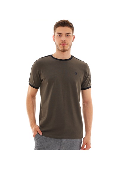 T8584 Dewberry Erkek T-shırt-haki Haki