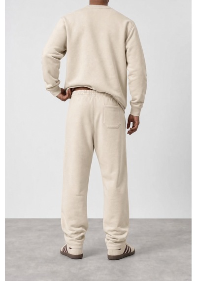Erkek Respire Basic Baggy Eşofman Altı Bej