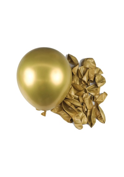 Krom Balon Parti Organizasyon Balonu 12 İnç Düğün Doğum Günü Dekorasyon 20 Adet Gold