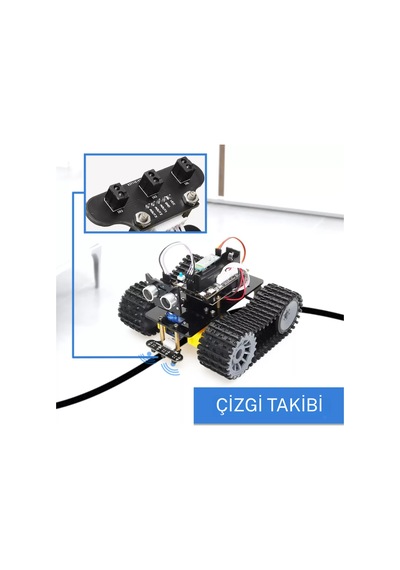 Arduino Robot Araba Kiti 2wd Paletli 38in1 Stem Eğitim Seti Bluetooth Kontrollü Programlanabilir