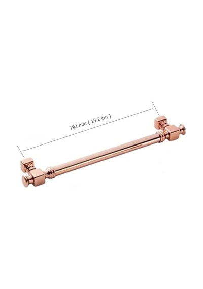 5 Adet Doğanlar Dragon 192 Mm Mobilya Kulp Süper Rose Bronz