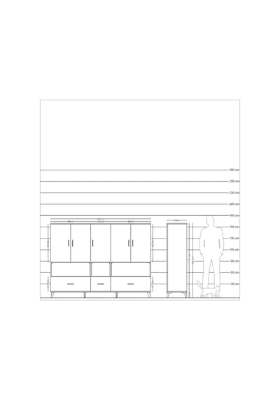 Hyperion Dolap 12 Raflı 3 Çekmeceli 5 Kapaklı 220x44x163 Antrasit Antrasit-çam/antrasit Hyperion Dolap 12 Raflı 3 Çekmeceli 5 Kapaklı 220x44x163 Antrasit Antrasit-çam/antrasit