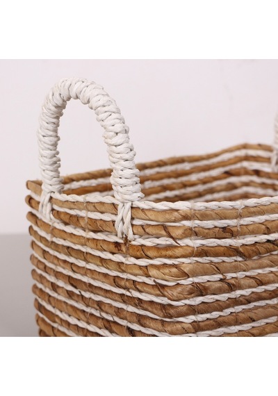 Yenice Muz Lif El Yapımı Küçük Sepet 23x32x16x23 Cm Cm Naturel