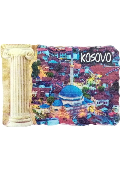 Kosova Temalı Sütun Magnet