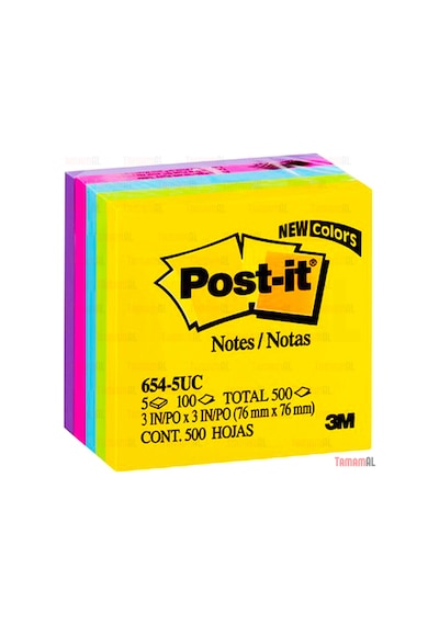 Post-İt (Gerçek Marka) Usa (5X100) 500 Yaprak 76X76Mm Notes