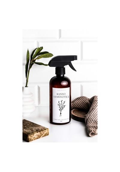 Lalezen Home Çiçekli Banyo Temizleyici Etiketli Plastik Şişe 500 Ml