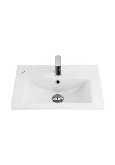 Creavit Su 55 CM Mobilya Dolap Uyumlu Etajerli Lavabo Su055