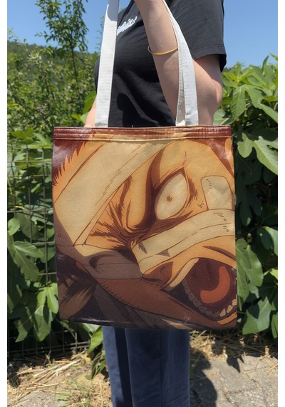 Zipzap Levi Ackerman V1 Yazlık Kışlık Çift Taraflı Kanvas Baskı Bez Çanta Anime Çantası