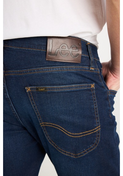 Lee Luke Slim Fit Düşük Bel Denim Esnek Jean Kot Pantolon Deep Blue