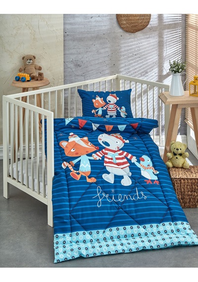 Komfort Home Ranforce Bebek Yorgan Seti Pamuk / V5