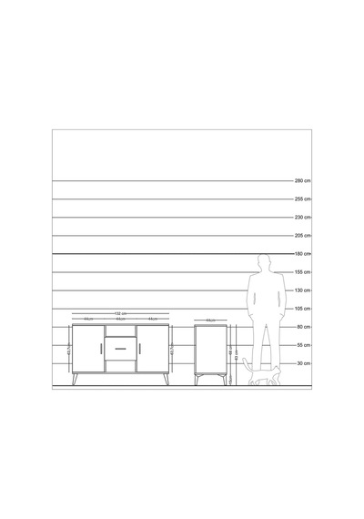 Hyperion Konsol 3 Raflı Tek Çekmeceli 2 Kapaklı 132x44x83 Çam-antrasit Antrasit Hyperion Konsol 3 Raflı Tek Çekmeceli 2 Kapaklı 132x44x83 Çam-antrasit Antrasit