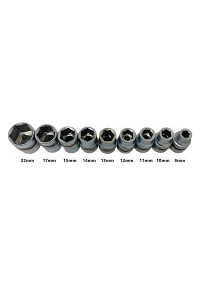 Euro Tools Socket Set 1/2'' Krom Lokma Seti 12parça