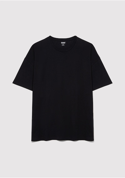 Mavi - 2Li Oversize Basic Tişört Seti 0612162-620 Beyaz