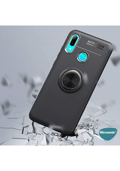Microsonic Huawei Honor 10 Lite Kılıf Kickstand Ring Holder