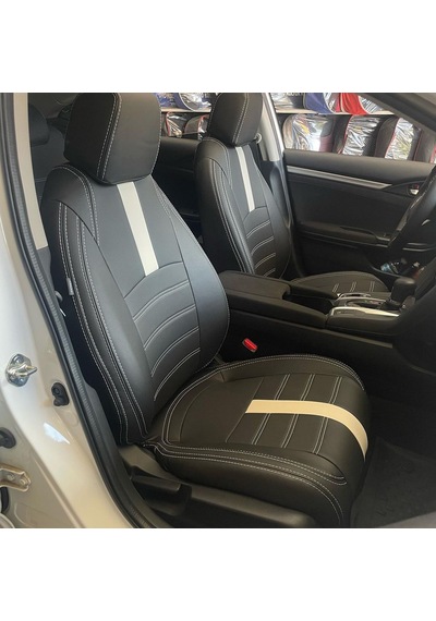Honda Civic Araca Özel Deri Oto Koltuk Kılıfı 158185